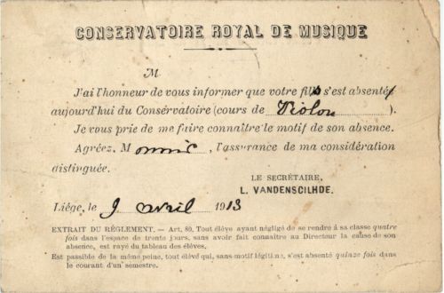 Liege - Conservatoire Royal de Musique