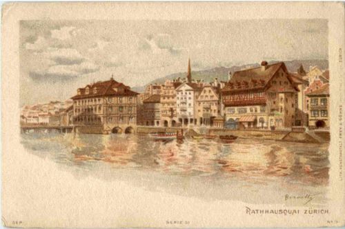 Zürich - Litho Künstler Bernetty