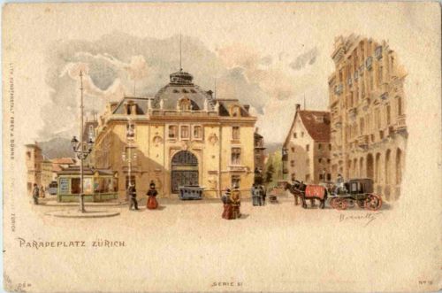 Zürich - Litho Künstler Bernetty