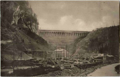 Wäggital - Bau der Staumauer