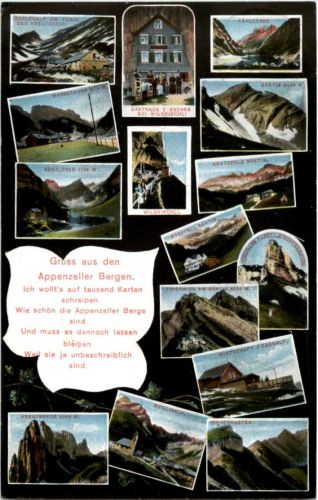 Gruss aus den Appenzeller Bergen