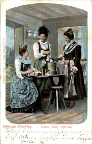 Rätische Trachten - Schams Safien Schanfigg