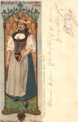 Bern - Pfeilerfigur Kornhauskeller - Mittelland