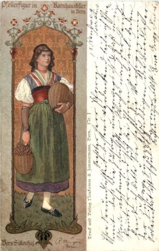 Bern - Pfeilerfigur Kornhauskeller - Simmental