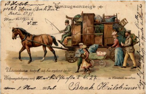Umzugsanzeige - Kutsche