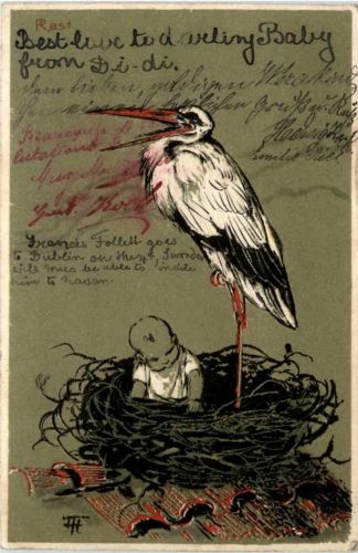 Geburt - Storch