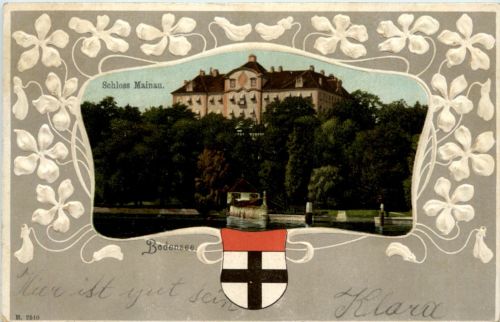 Schloss Bainau - Prägekarte