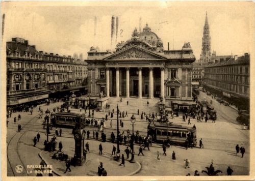 Bruxelles - La Bourse - Tramway
