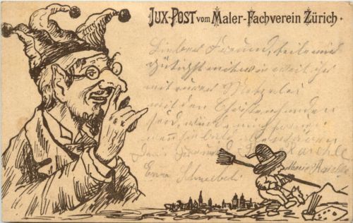 Jux Post vom Maler Fachverein Zürich