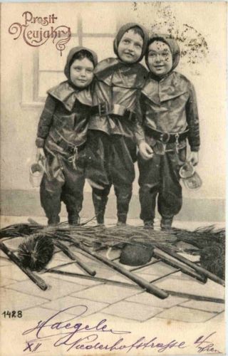 Neujahr - Kinder - Schornsteinfeger