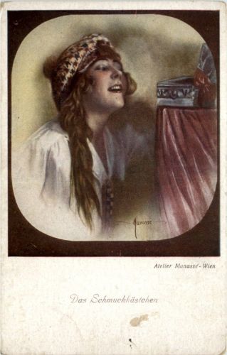 Künstlerkarte sign. Atelier Monasse Wien