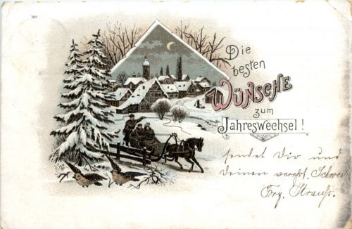 Die besten Wünsche zum Jahreswechsel