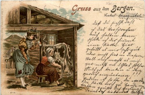 Guss aus den Bergen - Litho