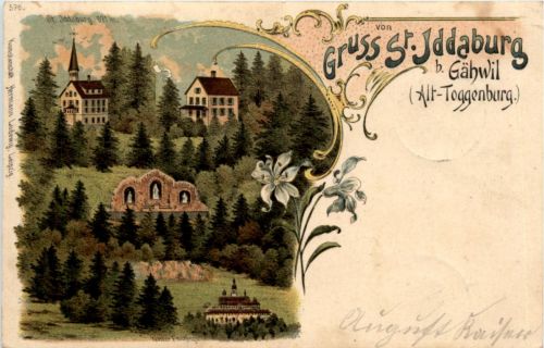 St. Iddaburg bei Gähwil - Litho