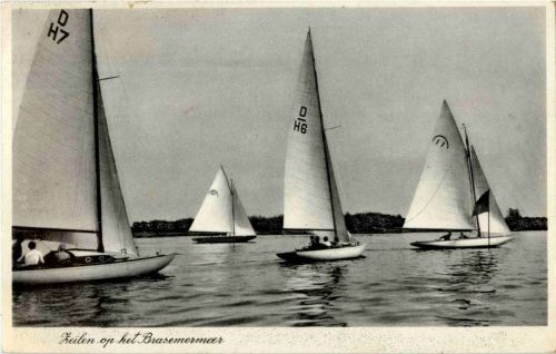 Zeilen op het Brasemermeer