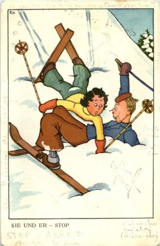 skifahren - Humor