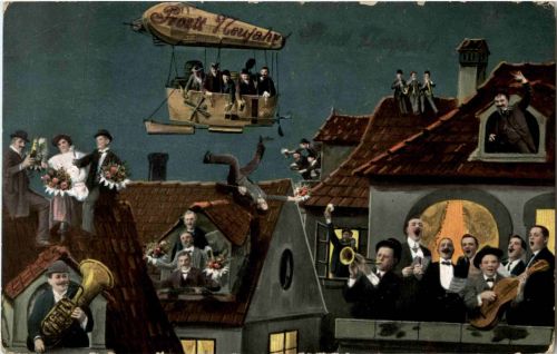 Neujahr - Luftschiff