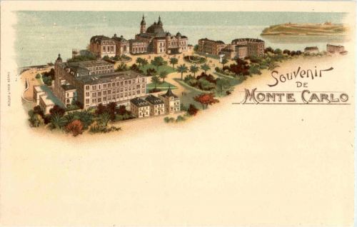 Souvenir de Monte Carlo - Litho