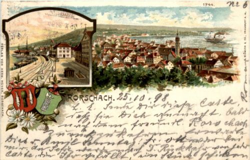 Gruss aus Rorschach - Litho