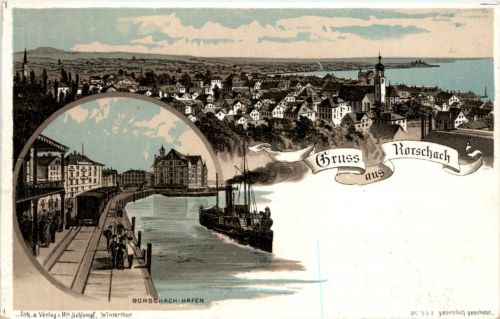 Gruss aus Rorschach - Litho