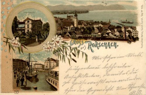 Gruss aus Rorschach - Litho