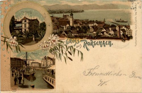 Gruss aus Rorschach - Litho