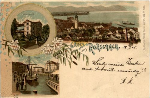 Gruss aus Rorschach - Litho