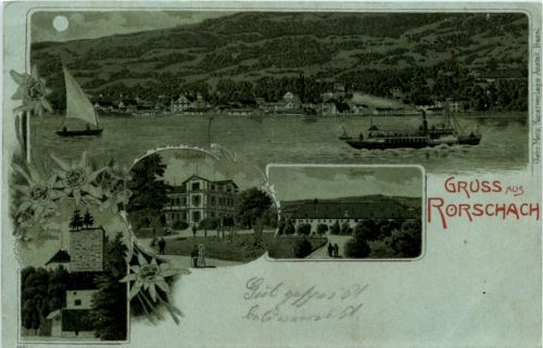 Gruss aus Rorschach - Litho