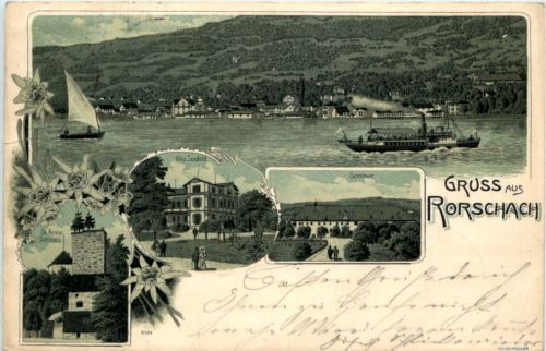 Gruss aus Rorschach - Litho