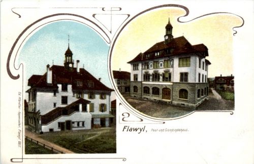 Flawil - Post und Gemeindehaus
