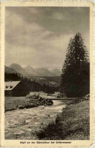 Alpli an der Säntisthur bei Unterwasser