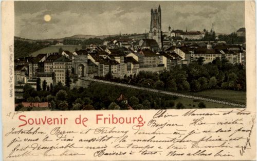 Souvenir de Fribourg - Litho