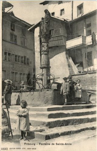 Fribourg - fontaine de Sainte Anne