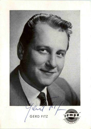 Gerd Fitz mit Autogramm