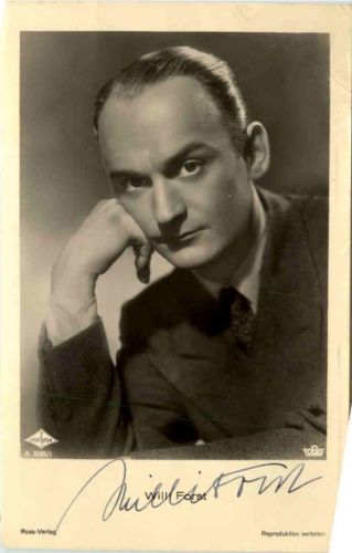 Willi Forst mit Autogramm