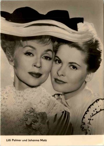 Lilli Palmer und Johanna Matz