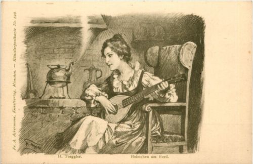 H. Torggler - Heimchen am Herd - Ackermann Kunstverlag
