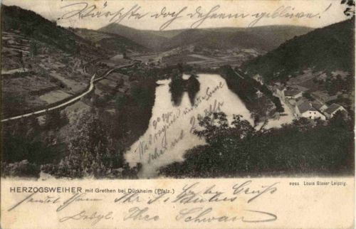Herzogsweiher mit Grethen bei Dürkheim
