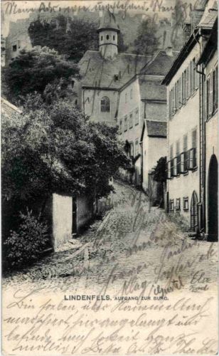 Lindenfels - Aufgang zur Burg