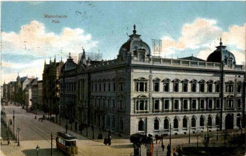 Mannheim - Post - Strassenbahn