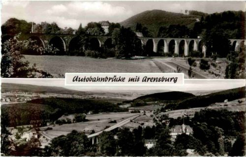 Autobahnbrücke mit Arensburg