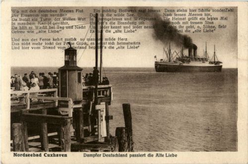 Cuxhaven - Dampfer Deutschland