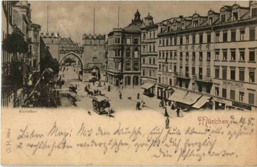 München - Karlsthor mit eisenbahn