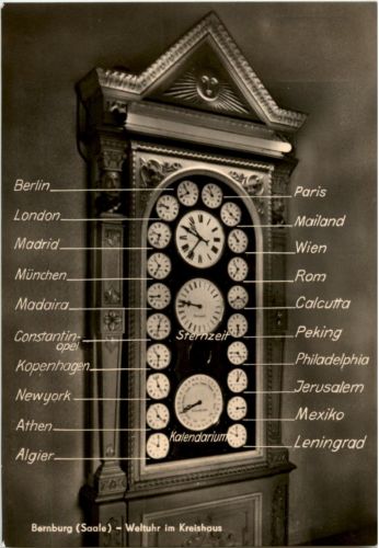 Bernburg - Weltuhr