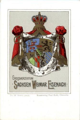 Grossherzogtum Sachsen Weimar Eisenach - Wappen