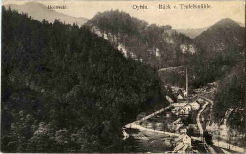 Oybin - Blick v. Teufelsmühle