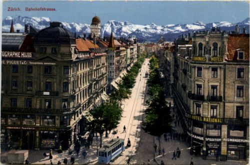 Zürich - Bahnhofstrasse mit Tram