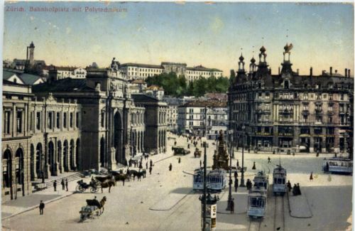 Zürich - Bahnhofplatz tram