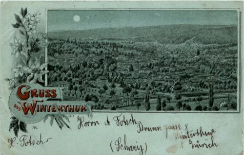 Gruss aus Winterthur - Litho