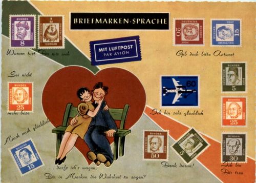 Briefmarken Sprache